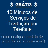 Receba dez minutos de serviço de intérprete ao vivo GRATUITO